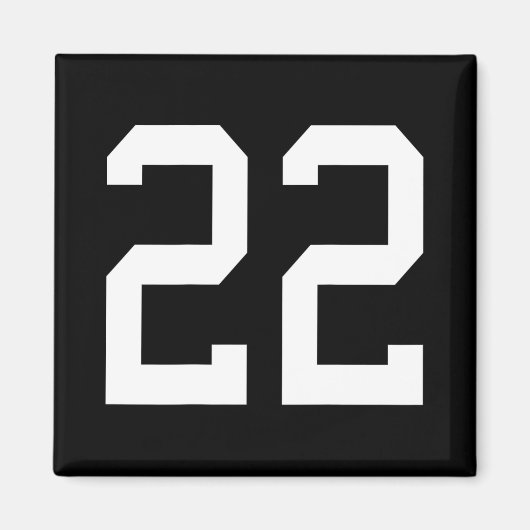 ナンバー22 Byckデザインサッカートレーニング マグネット (正面)