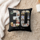ナンバー30 フォト コラージュ クッション (ブランケット)