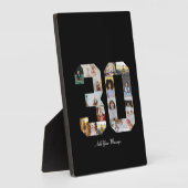 ナンバー30 フォト コラージュ フォトプラーク (側面)