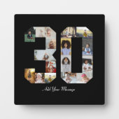 ナンバー30 フォト コラージュ フォトプラーク (正面)