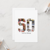 ナンバー50 フォトコラージュ カード (正面/裏面インサイチュ)