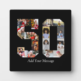 ナンバー50 フォト コラージュ フォトプラーク