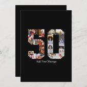 ナンバー50 フォト コラージュ 案内状 (正面/裏面)