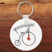 ナンバー6バッジキーチェーン キーホルダー (正面)