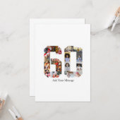 ナンバー60 フォト コラージュ カード (正面/裏面インサイチュ)