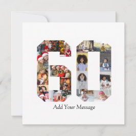 ナンバー60 フォト コラージュ カード