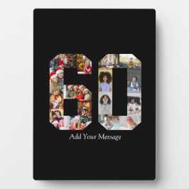 ナンバー60 フォト コラージュ フォトプラーク