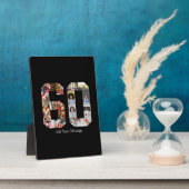 ナンバー60 フォト コラージュ フォトプラーク (側面)