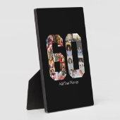 ナンバー60 フォト コラージュ フォトプラーク (側面)