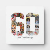 ナンバー60 フォト コラージュ フォトプラーク (正面)