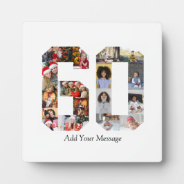 ナンバー60 フォト コラージュ フォトプラーク
