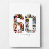 ナンバー60 フォト コラージュ フォトプラーク (正面)