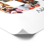 ナンバー60 フォト コラージュ ポスター (角)