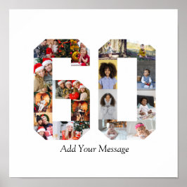 ナンバー60 フォト コラージュ ポスター
