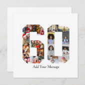 ナンバー60 フォト コラージュ 案内状 (正面/裏面)