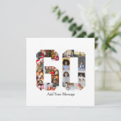 ナンバー60 フォト コラージュ 案内状 (スタンド正面)