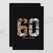 ナンバー60 フォト コラージュ 案内状 (正面/裏面)