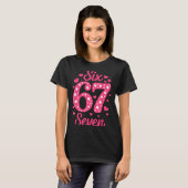 ナンバー67 シックス セブン 67 メーム 女性 女子 子供 バレン Tシャツ (正面フル)