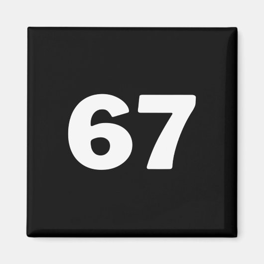 ナンバー67 マグネット (正面)