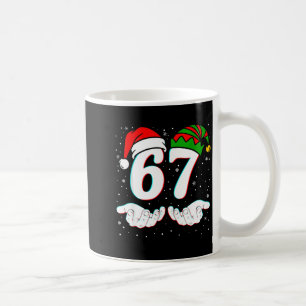 ナンバー67 マッチング シックス セブン 6 7 ミーム 6-7 クリスマス コーヒーマグカップ
