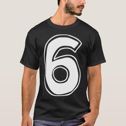 ナンバー6 ６ ７ メモ 67 ６歳の誕生日  Tシャツ (正面)
