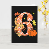 ナンバー6 67 オータム パンプキンメモ 面白い Six Sev カード (黄色い花)