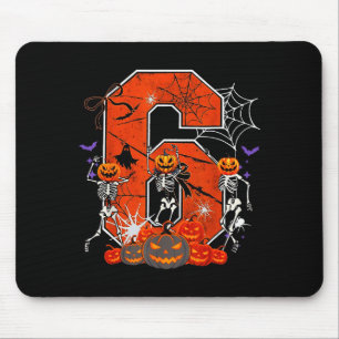 ナンバー6 6 7 ミーム 6 7 ハロウィン ダンス スケル マウスパッド
