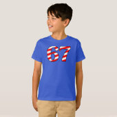 ナンバー6 7 クリスマス キャンディケーン Tシャツ (正面フル)