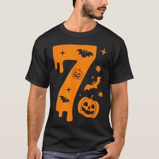 ナンバー7シックスセブン67面白いデザインカップルH Tシャツ (正面)