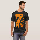 ナンバー7シックスセブン67面白いデザインカップルH Tシャツ (正面フル)