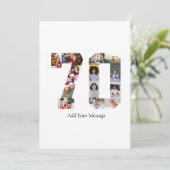 ナンバー70 フォトコラージュ サンキューカード (スタンド正面)