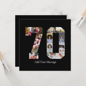 ナンバー70 フォト コラージュ カード (正面/裏面インサイチュ)