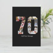 ナンバー70 フォト コラージュ カード (スタンド正面)