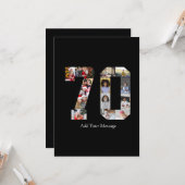 ナンバー70 フォト コラージュ カード (正面/裏面インサイチュ)