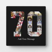 ナンバー70 フォト コラージュ フォトプラーク (正面)