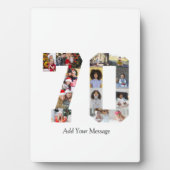 ナンバー70 フォト コラージュ フォトプラーク (正面)