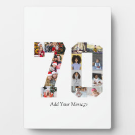 ナンバー70 フォト コラージュ フォトプラーク