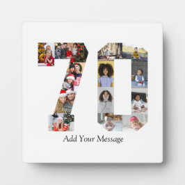 ナンバー70 フォト コラージュ フォトプラーク
