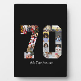 ナンバー70 フォト コラージュ フォトプラーク
