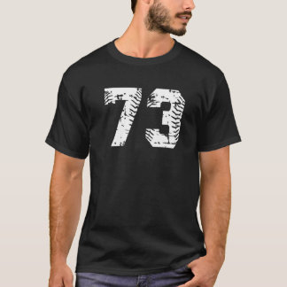 ナンバー73 ソフトボール 野球ジャージ グランジ ラッキー ヌ Tシャツ