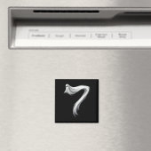 ナンバー7 ゴースト おもしろい 六 七 67 ハロウィン ミーム マグネット (インサイチュ (食洗機))