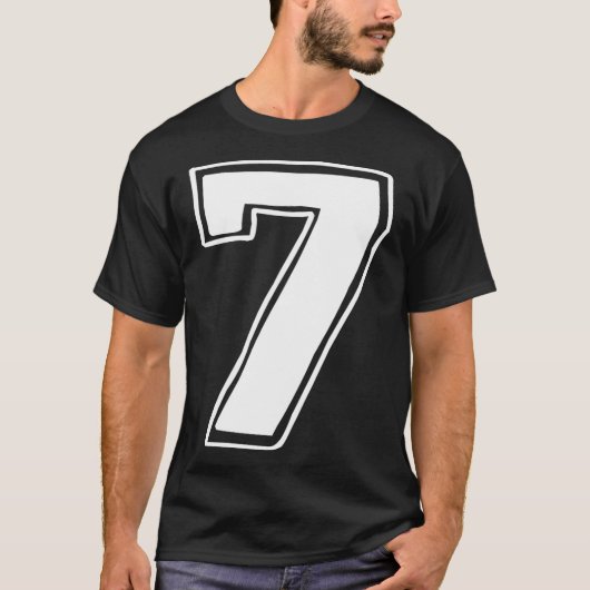 ナンバー7 六 七 6 7 ミーム 67 楽しい 7歳の誕生日  Tシャツ (正面)