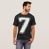 ナンバー7 六 七 6 7 ミーム 67 楽しい 7歳の誕生日  Tシャツ (正面フル)