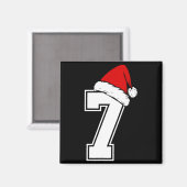 ナンバー7 6と7が一致する 6 7 ミーム 6 7 クリスマス マグネット (正面/裏面)