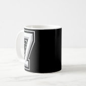 ナンバー7 67 ミーム マッチング コーヒーマグカップ (正面左)
