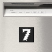 ナンバー7 6 7 メンバー 67 おもしろい 7歳の誕生日 マグネット (インサイチュ (食洗機))