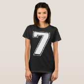 ナンバー7 6 7 メンバー 67 7歳の誕生日 Tシャツ (正面フル)