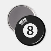 ナンバー8魔法プールボール冷蔵庫用マグネット マグネット (正面/裏面)