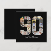 ナンバー90 フォト コラージュ サンキューカード (正面/裏面)