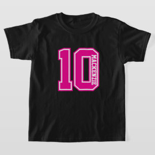 ナンバー＆ネーム オーダーメイド ユニバーシティスタイル Tシャツ